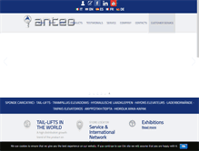 Tablet Screenshot of anteo.com